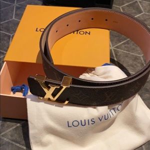 Louis Vuitton Brown Mono belt size 95/38